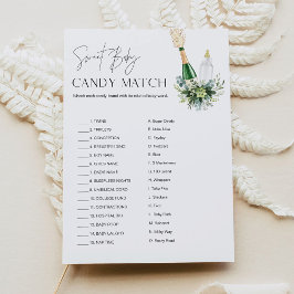 REMY Sweet Baby Shower Candy Match Game Card Einladung