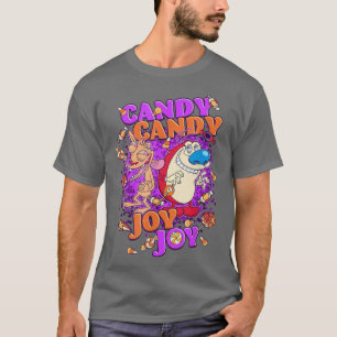 Ren and Stimpy Halloween Candy Candy Joy Joy T-Shirt