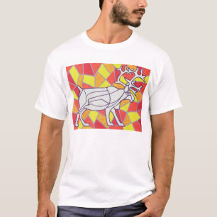 Ren auf Buntglas T-Shirt