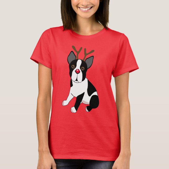Ren Bostons Terrier T-Shirt (Vorderseite)