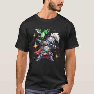 Ren Faire Dabbing Mittelalterlicher Ritterdrache F T-Shirt