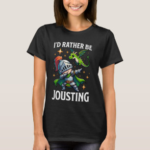 Ren Faire statt jousting Dabbing Mittelalterliche T-Shirt
