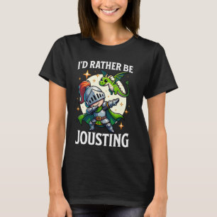 Ren Faire statt jousting Dabbing Mittelalterliche T-Shirt