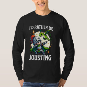 Ren Faire statt jousting Dabbing Mittelalterliche T-Shirt