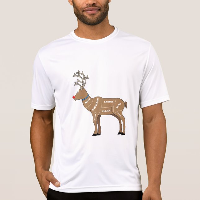 Ren-Fleisch für Weihnachten T-Shirt (Vorderseite)