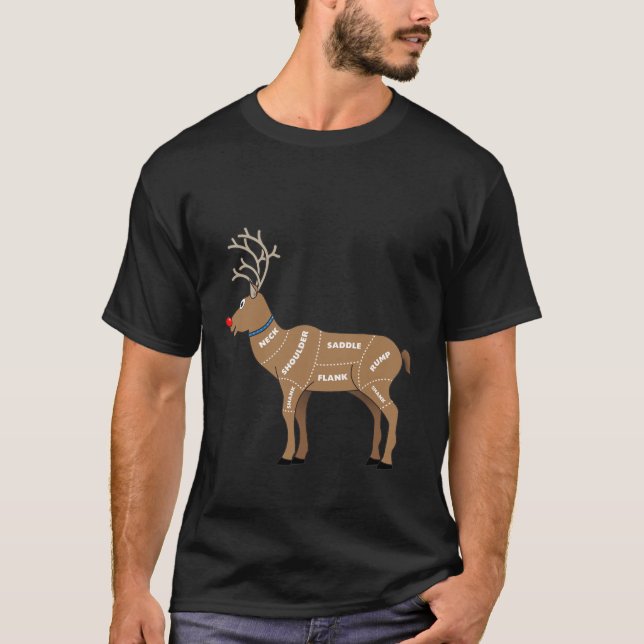 Ren-Fleisch für Weihnachten T-Shirt (Vorderseite)