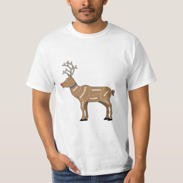 Ren-Fleisch für Weihnachten T-Shirt (Vorderseite)