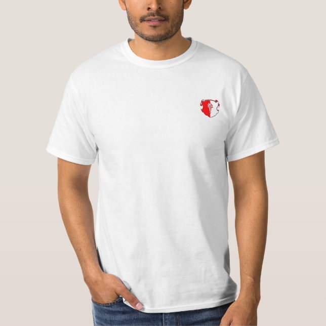 Ren Lager-Stoß-Crew T-Shirt (Vorderseite)