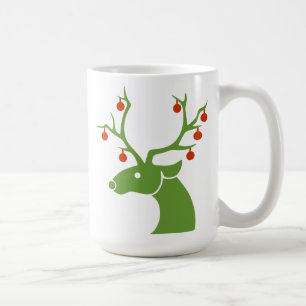 Ren mit der Verzierungs-Kaffee-Tasse Kaffeetasse