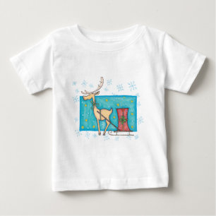 Ren mit Paket Baby T-shirt
