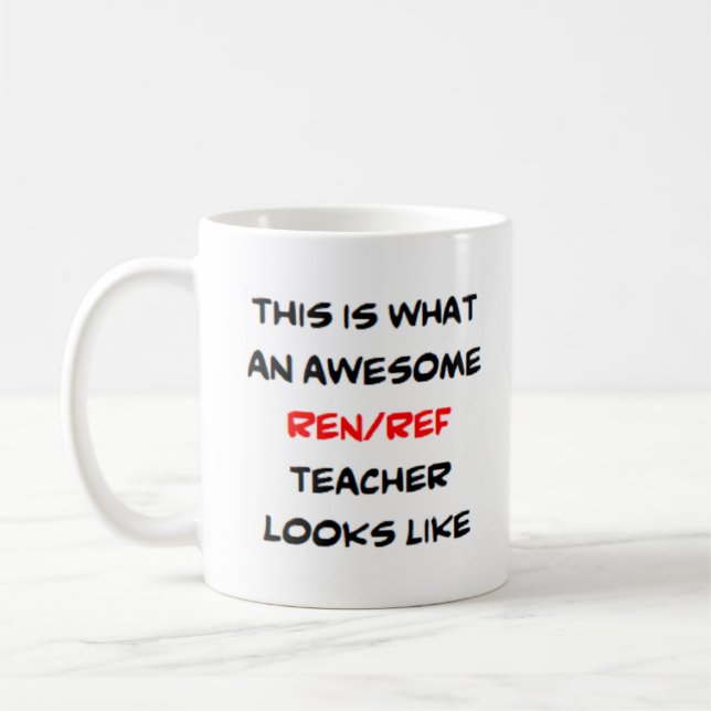 ren-ref-Lehrer, phantastisch Kaffeetasse (Links)
