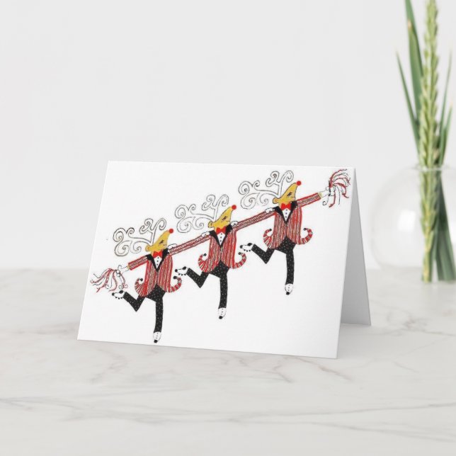 Ren-Revue Feiertagskarte (Vorderseite)