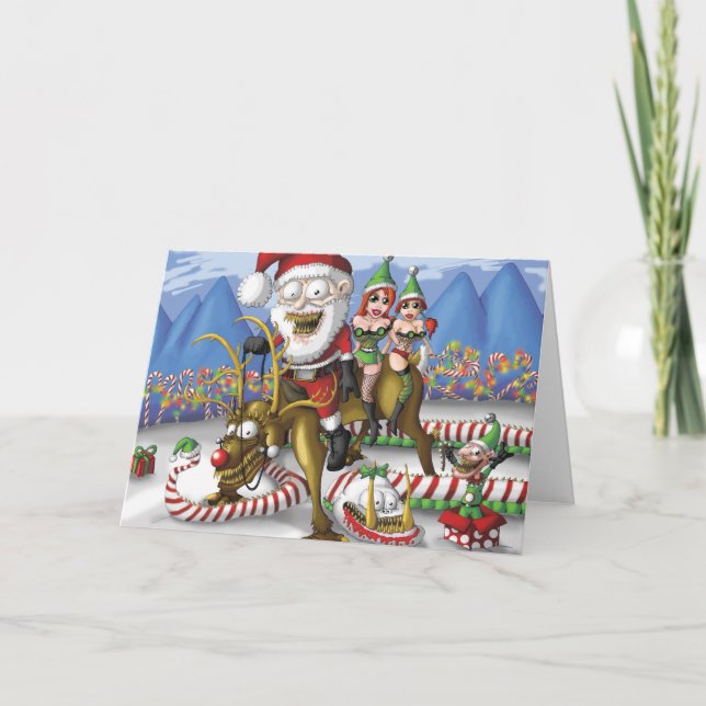 Ren Sankt Feiertagskarte (Vorderseite)