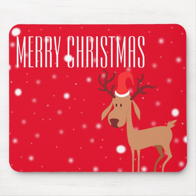Ren-Weihnachten Mousepad (Vorne)