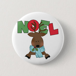 Ren-Weihnachten-T-Shirts und Geschenke Button