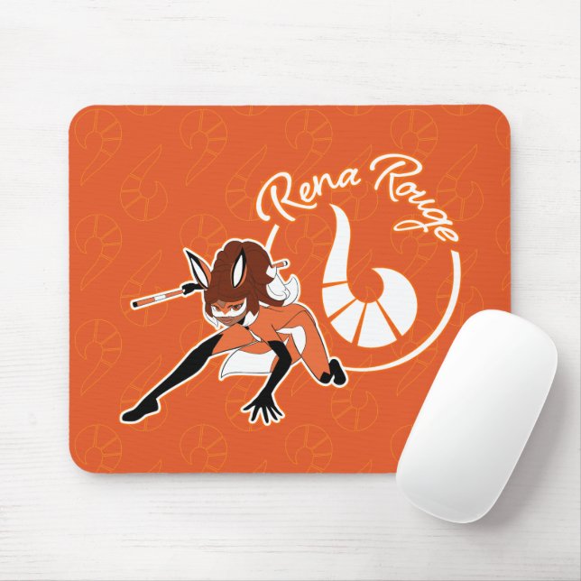 Rena Rouge Abzeichen Mousepad (Mit Mouse)