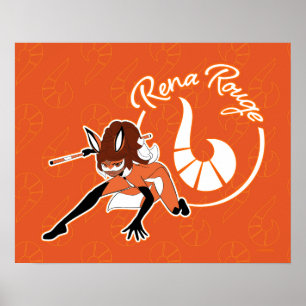 Rena Rouge Abzeichen Poster