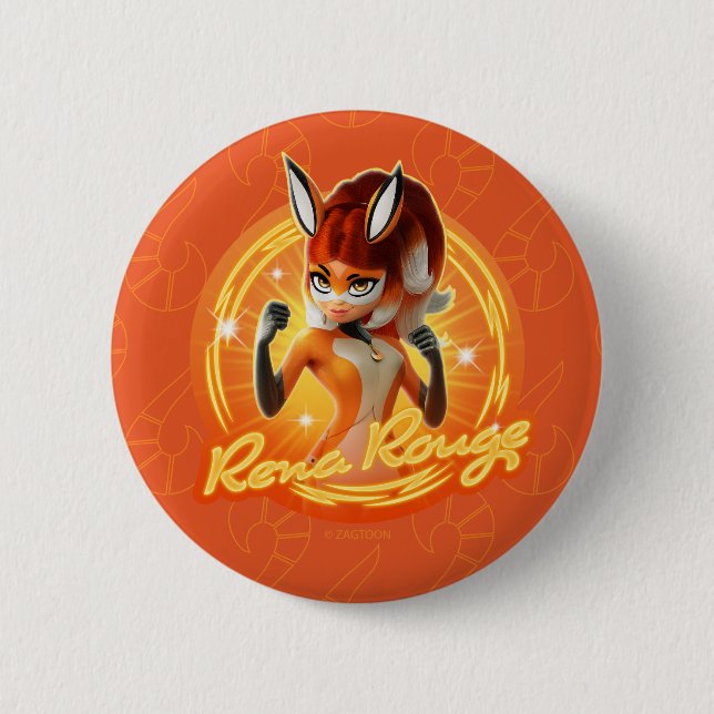 Rena Rouge Circle Abzeichen Button (Vorderseite)