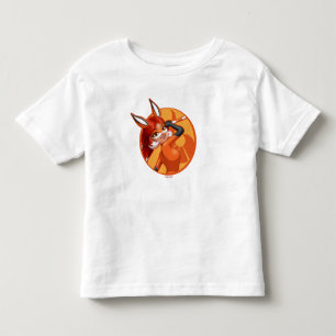 Rena Rouge Orange Abzeichen Kleinkind T-shirt