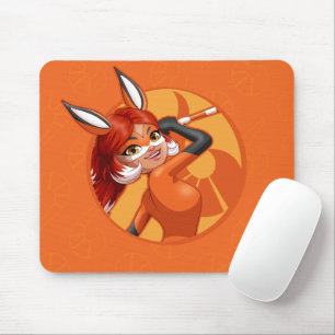Rena Rouge Orange Abzeichen Mousepad