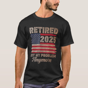 Renaissance 2025 Rente Männer Frauen Retro USA Fla T-Shirt