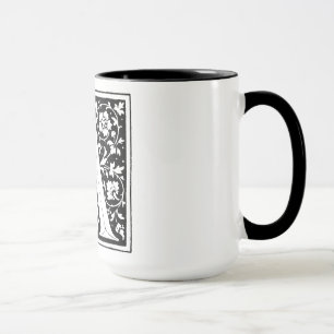 Renaissance-Alphabet Buchstabe A auf Tasse