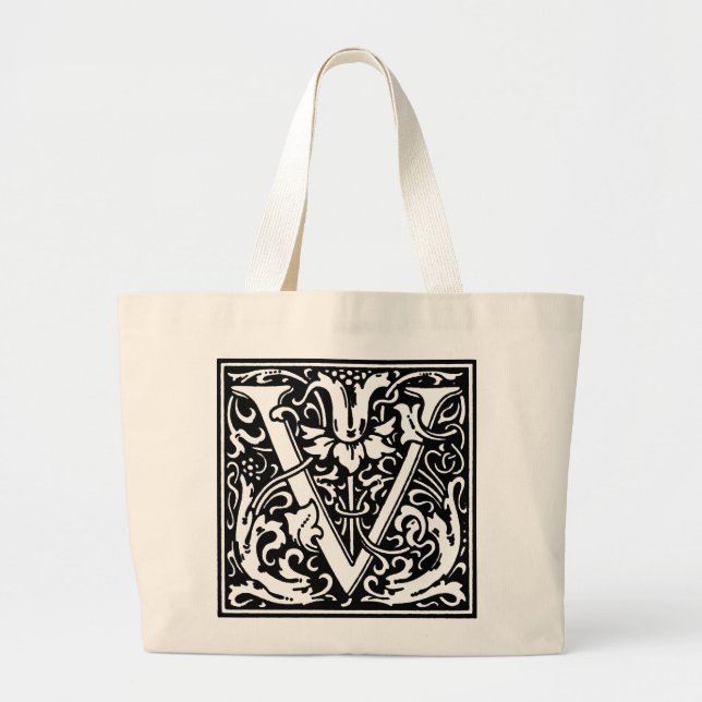 Renaissance Alphabet Letter V Tasche (Vorne)