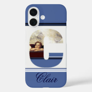 RENAISSANCE ANGEL C LETTER Winged Cherub Monogramm iPhone 16 Hülle