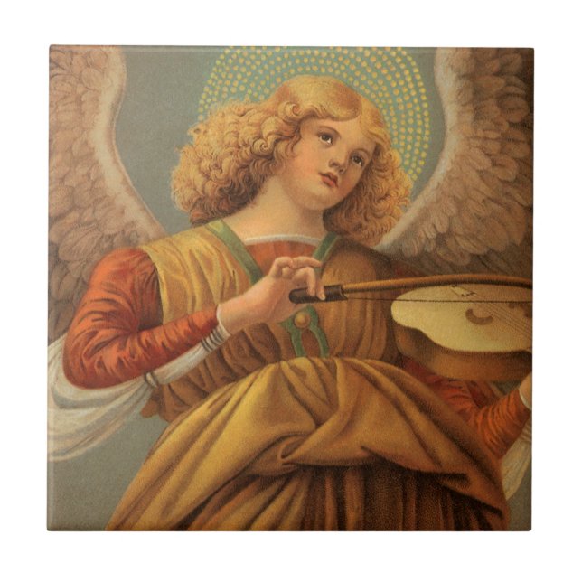 Renaissance Angel Violine Melozzo da Forli Fliese (Vorderseite)
