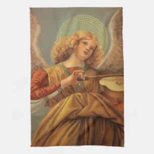 Renaissance Angel Violine Melozzo da Forli Geschirrtuch