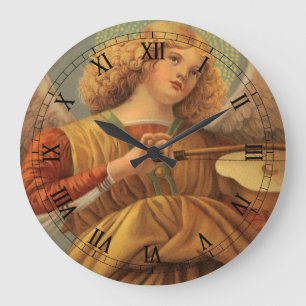 Renaissance Angel Violine Melozzo da Forli Große Wanduhr