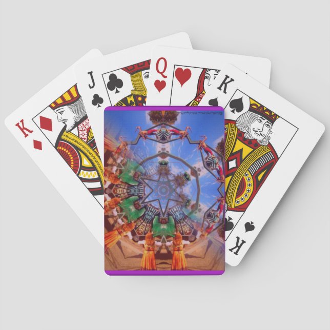 Renaissance-angemessenes Kaleidoskop-Spielkarten Spielkarten (Rückseite)