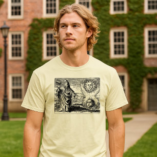 Renaissance-Ära Sonne, Mond, Trismegistus Astrolog T-Shirt