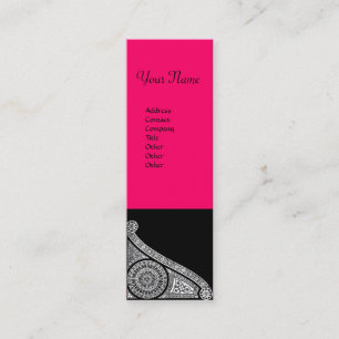 RENAISSANCE ARCHITECT Architecture, Pink Black Mini Visitenkarte
