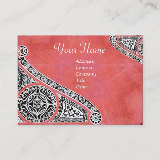 RENAISSANCE ARCHITECT,Architektur,Antiquitätenrosa Visitenkarte (Vorderseite)