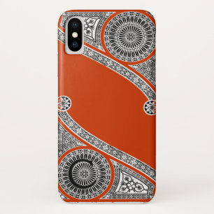 RENAISSANCE ARCHITECT Red Orange Monogramm Case-Mate iPhone Hülle