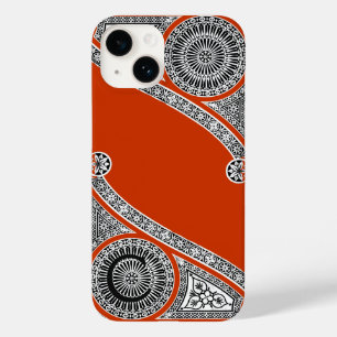 RENAISSANCE ARCHITECT Red Orange Monogramm Case-Mate iPhone Hülle