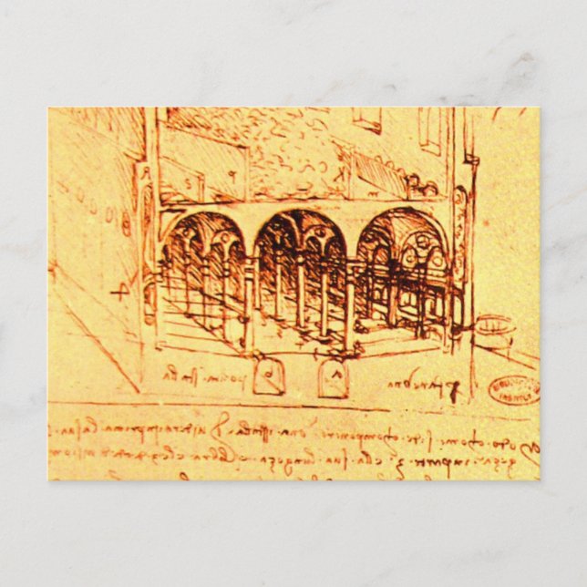 RENAISSANCE ARCHITEKTUR, Antiquitätenmuseum Postkarte (Vorderseite)