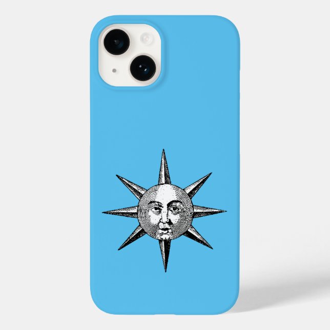 Renaissance Astronomie - Sonnengesicht Case-Mate iPhone Hülle (Rückseite)