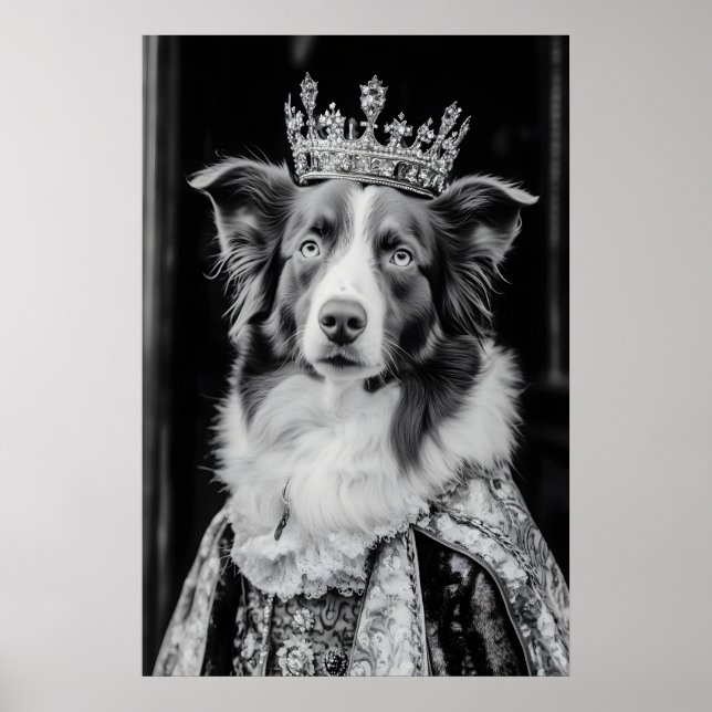 Renaissance Australian Shepherd Portrait, Royal Poster (Vorne)