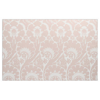 Renaissance-Blumenmuster in Rosa und Weiß Stoff