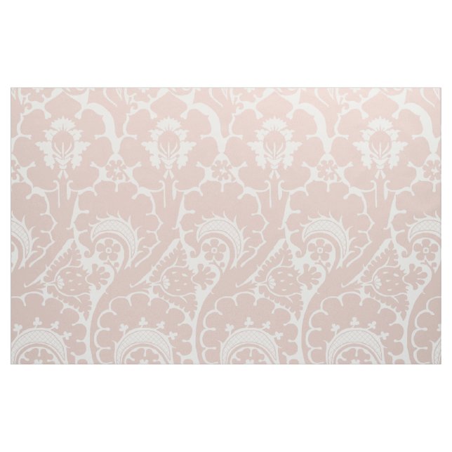 Renaissance-Blumenmuster in Rosa und Weiß Stoff (Fat Quarter (45,7 x 55,9 cm))