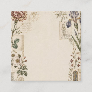 Renaissance-Botanik-Hochzeitseinladung Begleitkarte
