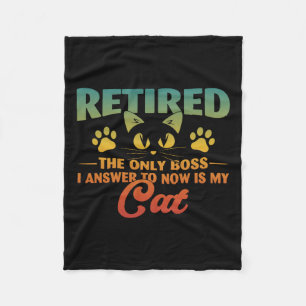 Renaissance Cat Funny Retirement 2024 Decoration M Fleecedecke