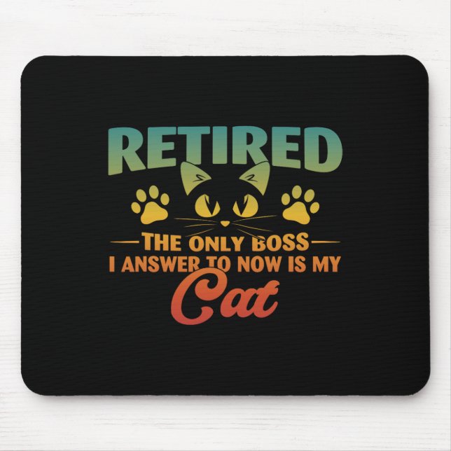 Renaissance Cat Funny Retirement 2024 Decoration M Mousepad (Vorne)
