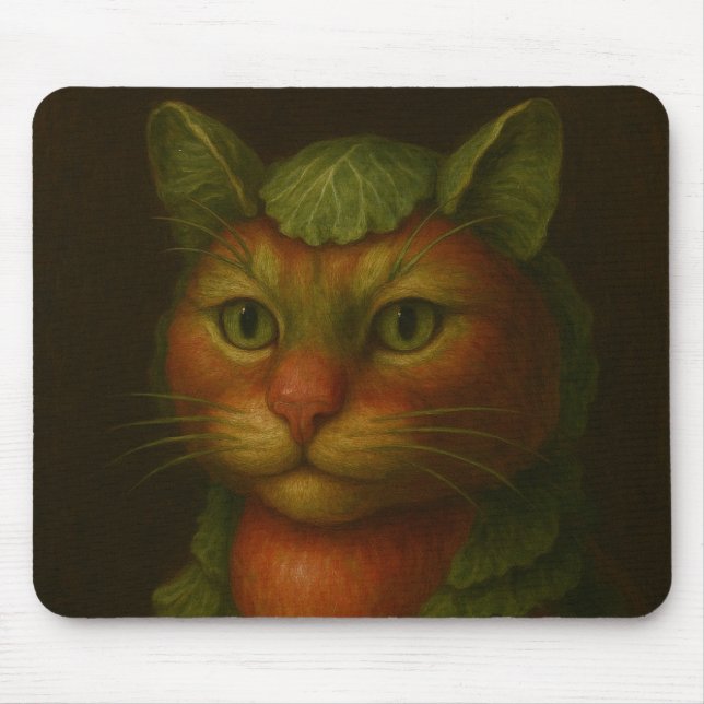 Renaissance Cat Portrait Mousepad (Vorne)