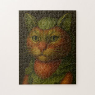 Renaissance Cat Portrait Puzzle