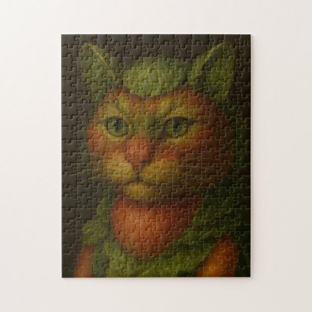 Renaissance Cat Portrait Puzzle (Vertikal)