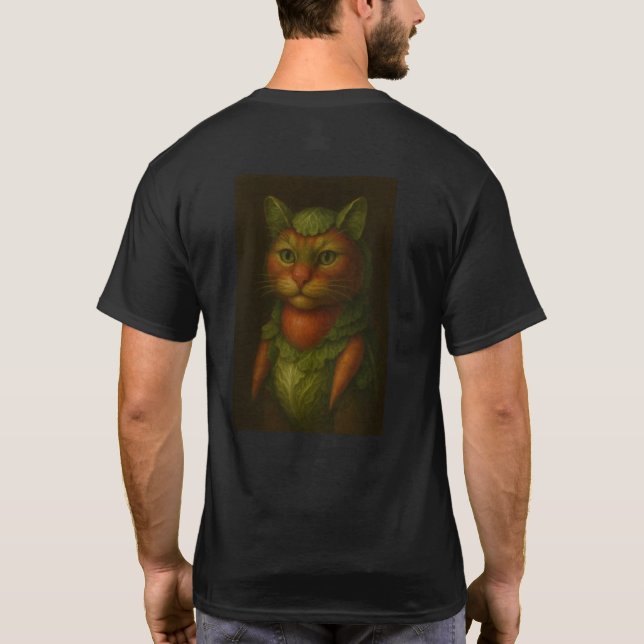 Renaissance Cat Portrait T-Shirt (Rückseite)