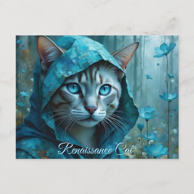 Renaissance Cat Postkarte (Vorderseite)